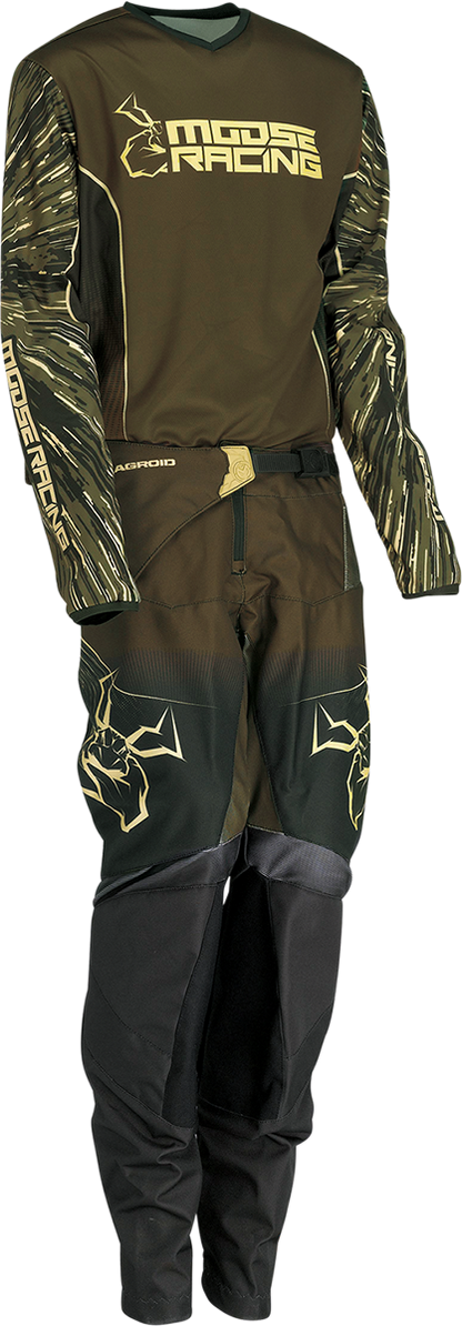 MOOSE OFFROAD Youth Agroid Pants - Olive/Tan - US 28 2903-2290