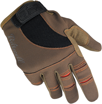 BILTWELL Moto Gloves - Brown/Orange - 2XL 1501-0206-006