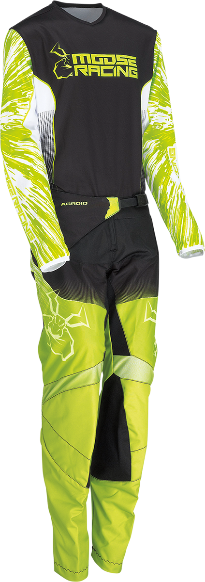 MOOSE OFFROAD Youth Agroid Pants - Hi-Vis/Black - US 26 2903-2283