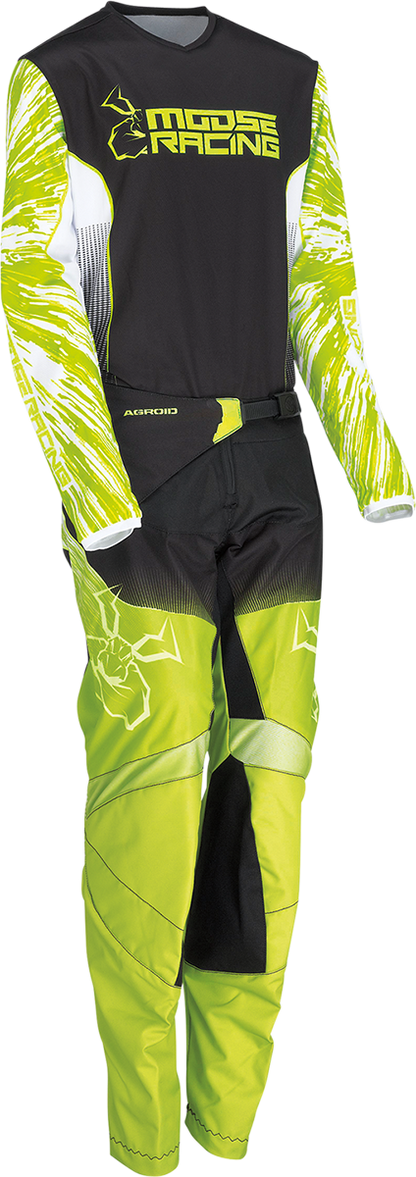 MOOSE OFFROAD Youth Agroid Pants - Hi-Vis/Black - US 26 2903-2283