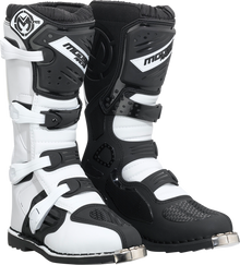 MOOSE OFFROAD Qualifier Boots - Black/White - Size 15 3410-2607