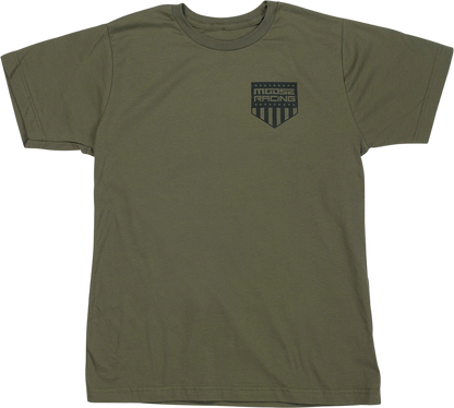 MOOSE OFFROAD Youth Salute T-Shirt - Olive - Medium 3032-3695
