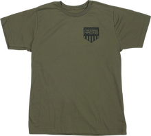 MOOSE OFFROAD Youth Salute T-Shirt - Olive - Medium 3032-3695
