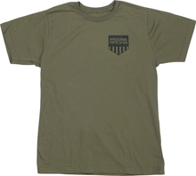 MOOSE OFFROAD Youth Salute T-Shirt - Olive - Small 3032-3694