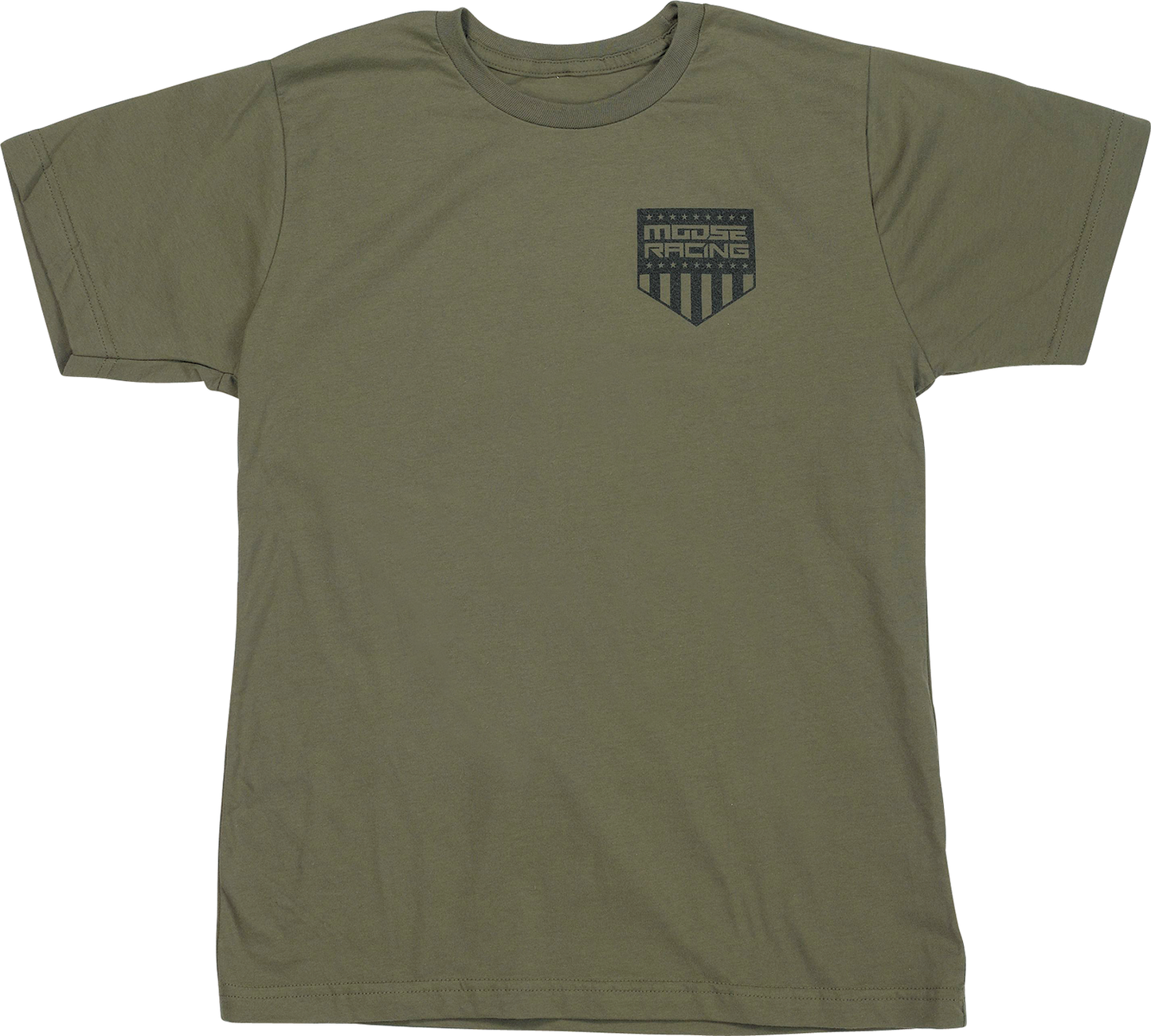 MOOSE OFFROAD Youth Salute T-Shirt - Olive - Small 3032-3694