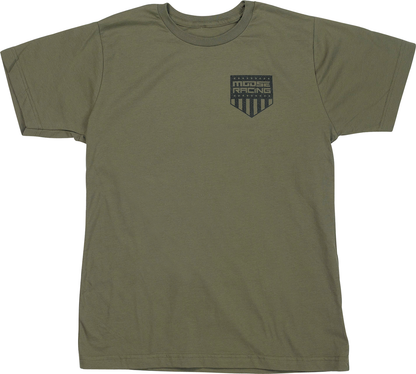MOOSE OFFROAD Youth Salute T-Shirt - Olive - Small 3032-3694