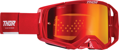 THOR Activate Goggle - Red/White - Iridium Mirror Lens 2601-2792