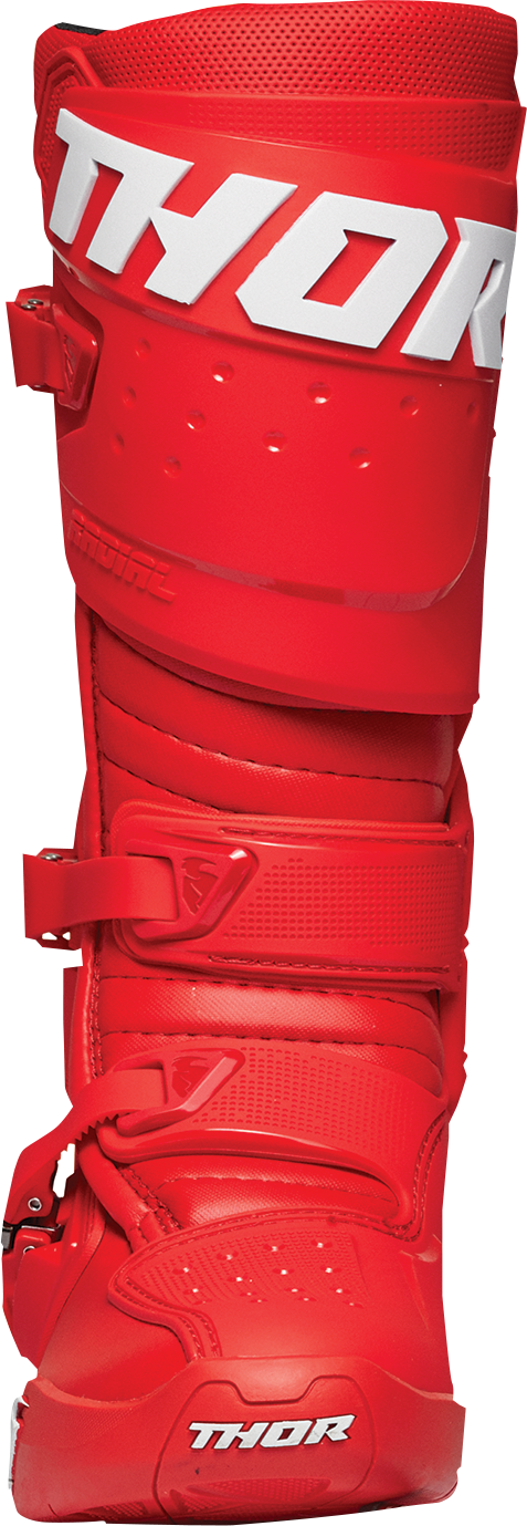 THOR Radial Boots - Red - Size 7 3410-2736