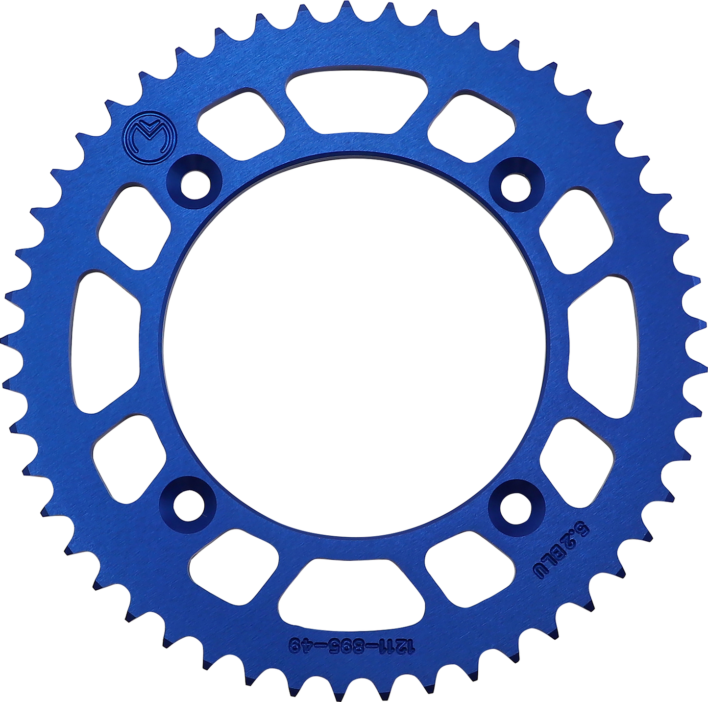 MOOSE OFFROAD Rear Sprocket - Aluminum - 49 Tooth - Blue - Husqvarna/KTM 1211-895-49-12