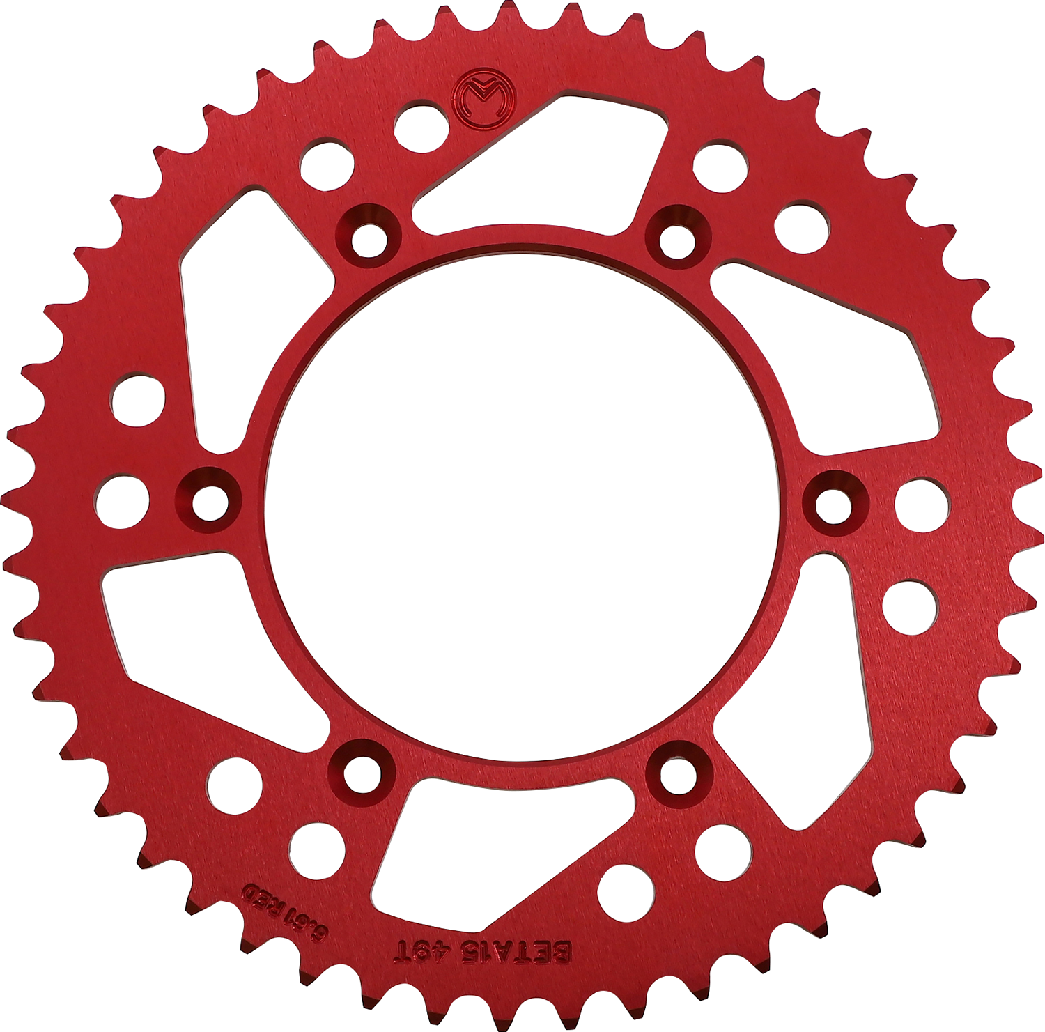 MOOSE OFFROAD Rear Sprocket - Aluminum - 49 Tooth - Red - Beta 1211-BET-49-13