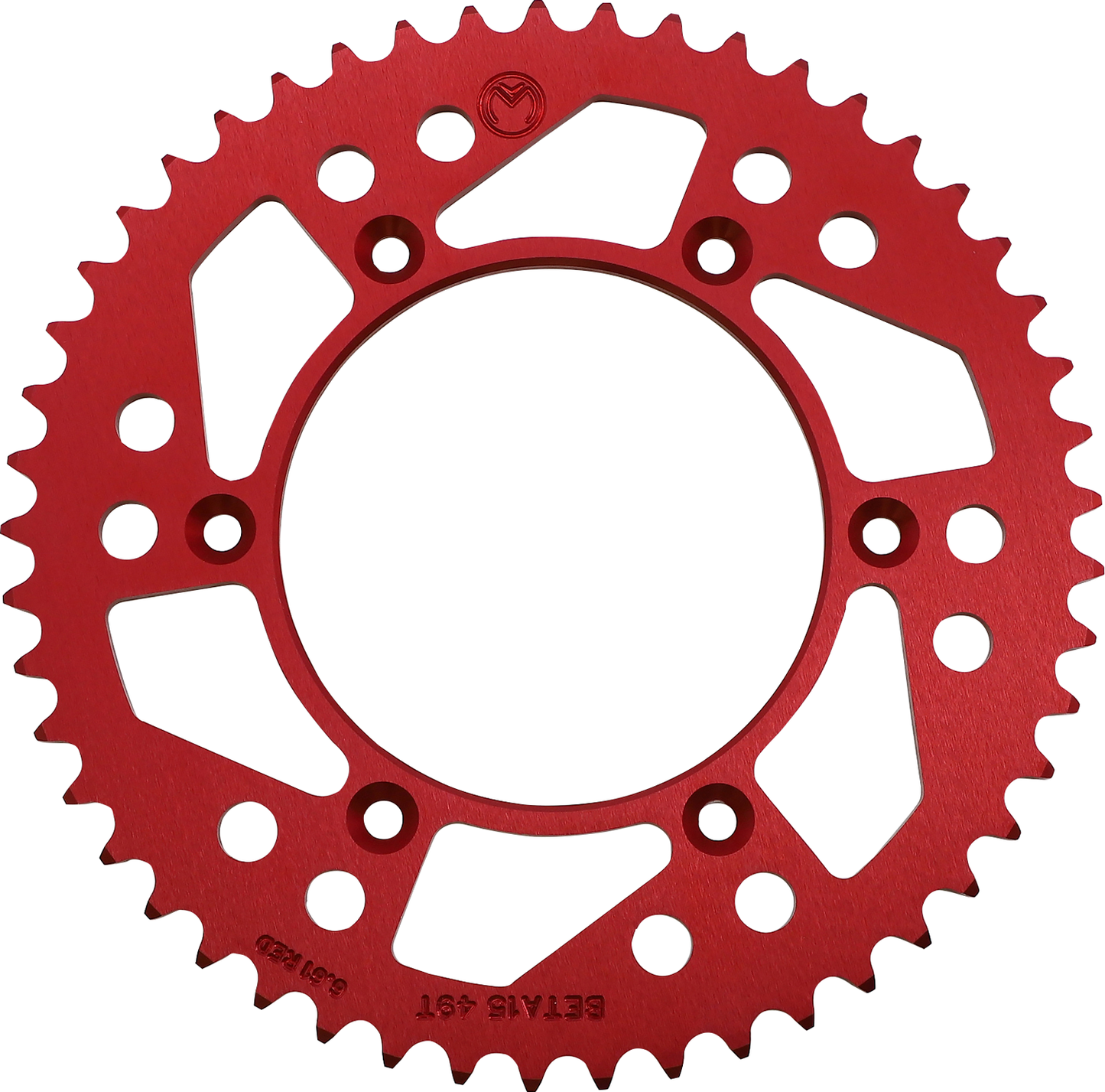 MOOSE OFFROAD Rear Sprocket - Aluminum - 49 Tooth - Red - Beta 1211-BET-49-13