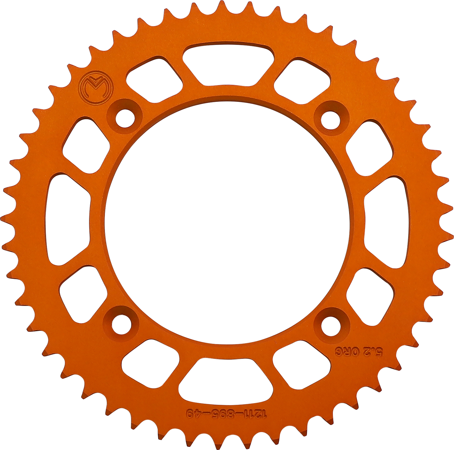MOOSE OFFROAD Rear Sprocket - Aluminum - 49 Tooth - Orange - Husqvarna/KTM 1211-895-49-14