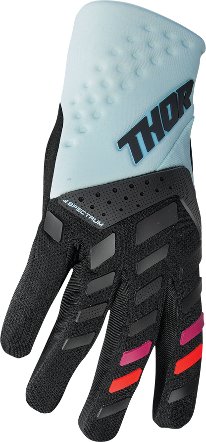 THOR Women's Spectrum Gloves - Black/Light Mint - Medium 3331-0235