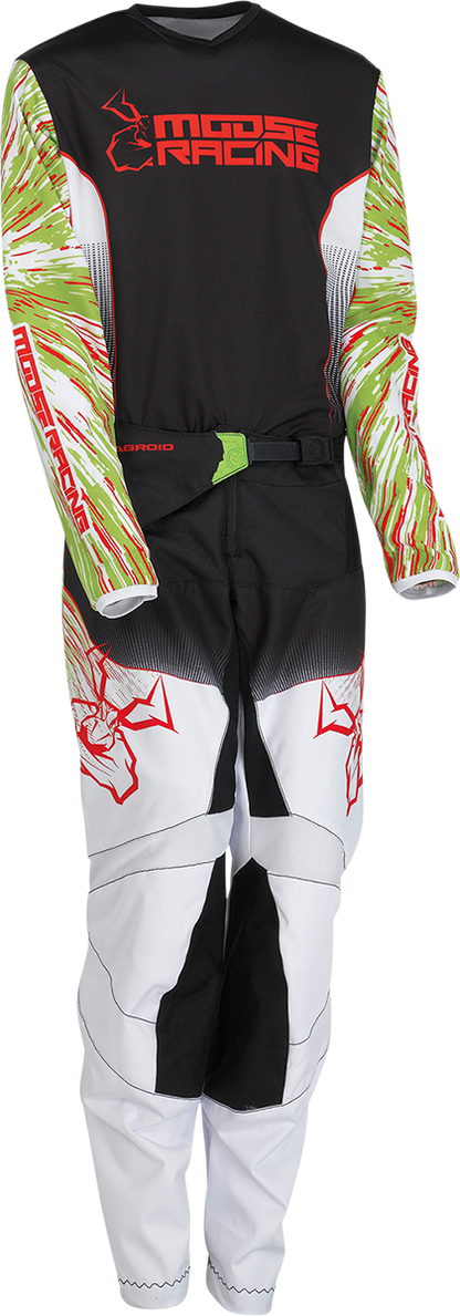 MOOSE OFFROAD Youth Agroid Jersey - Green/Red/Black - XL 2912-2270