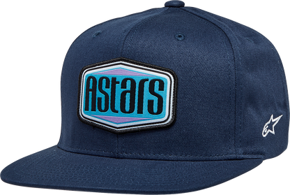 ALPINESTARS Belvedere Flat Bill Hat - Navy - One Size 1232-81050-70