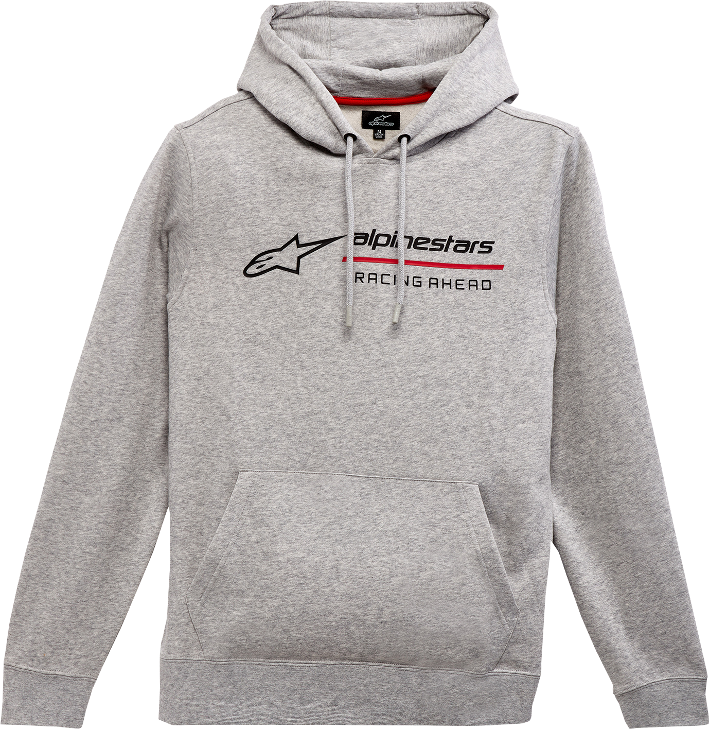 ALPINESTARS Linear Race Hoodie - Heather Gray - Large 1232-510001026L