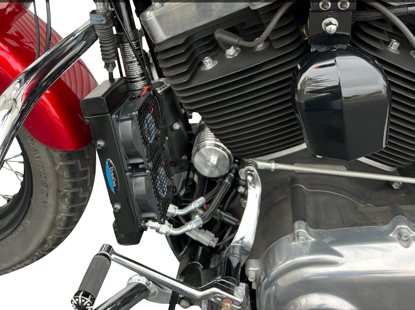 ULTRACOOL Oil Cooler Kit - Naked Black - Touring/Trike SMT-4NSS