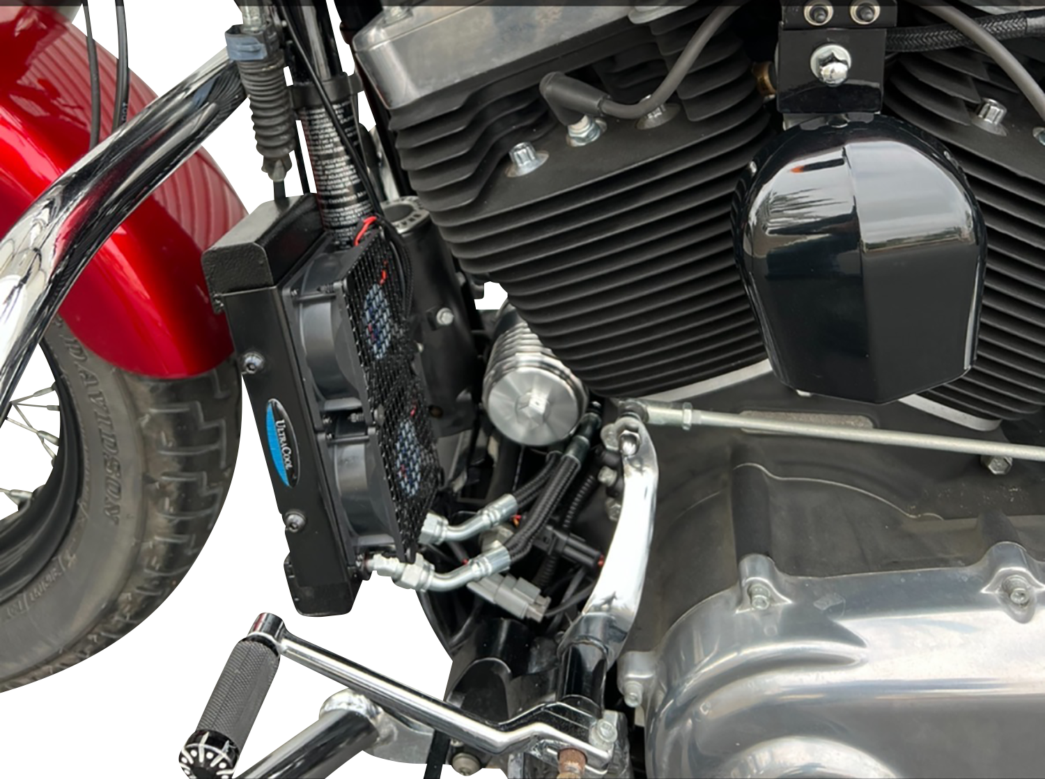 ULTRACOOL Oil Cooler Kit - Naked Black - Touring/Trike SMT-4NSS