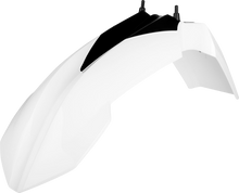 POLISPORT Front Fender - White/Black - KTM - SX '12-'15 8571500018