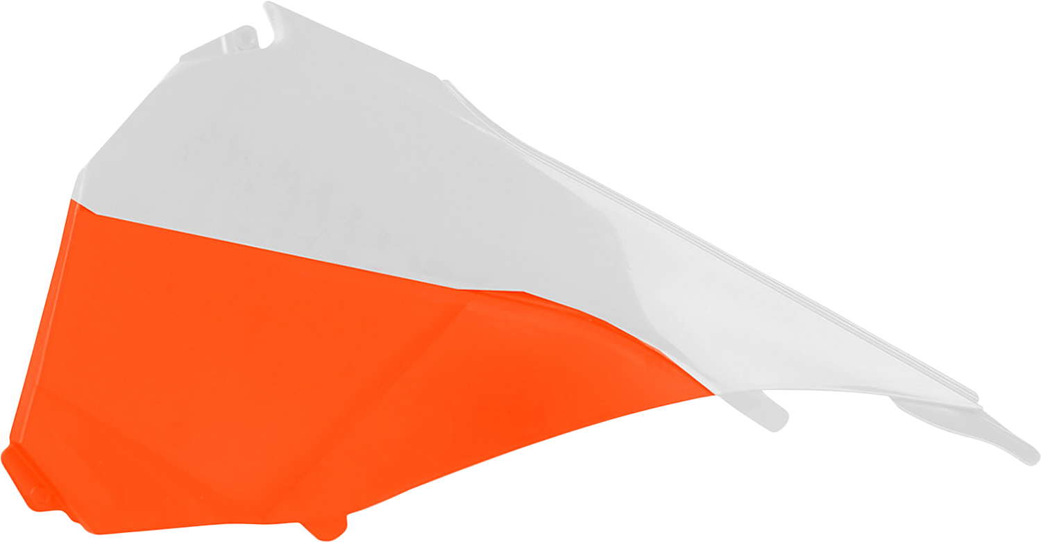 POLISPORT Airbox Cover - White/Orange - EXC/EXC-F 8455200001