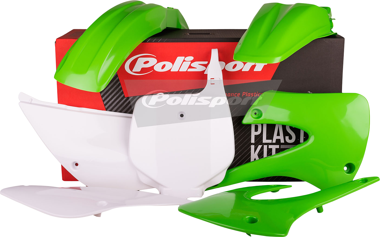POLISPORT Body Kit - Complete - '11 - '12 OEM Green/White - KX 85 90462