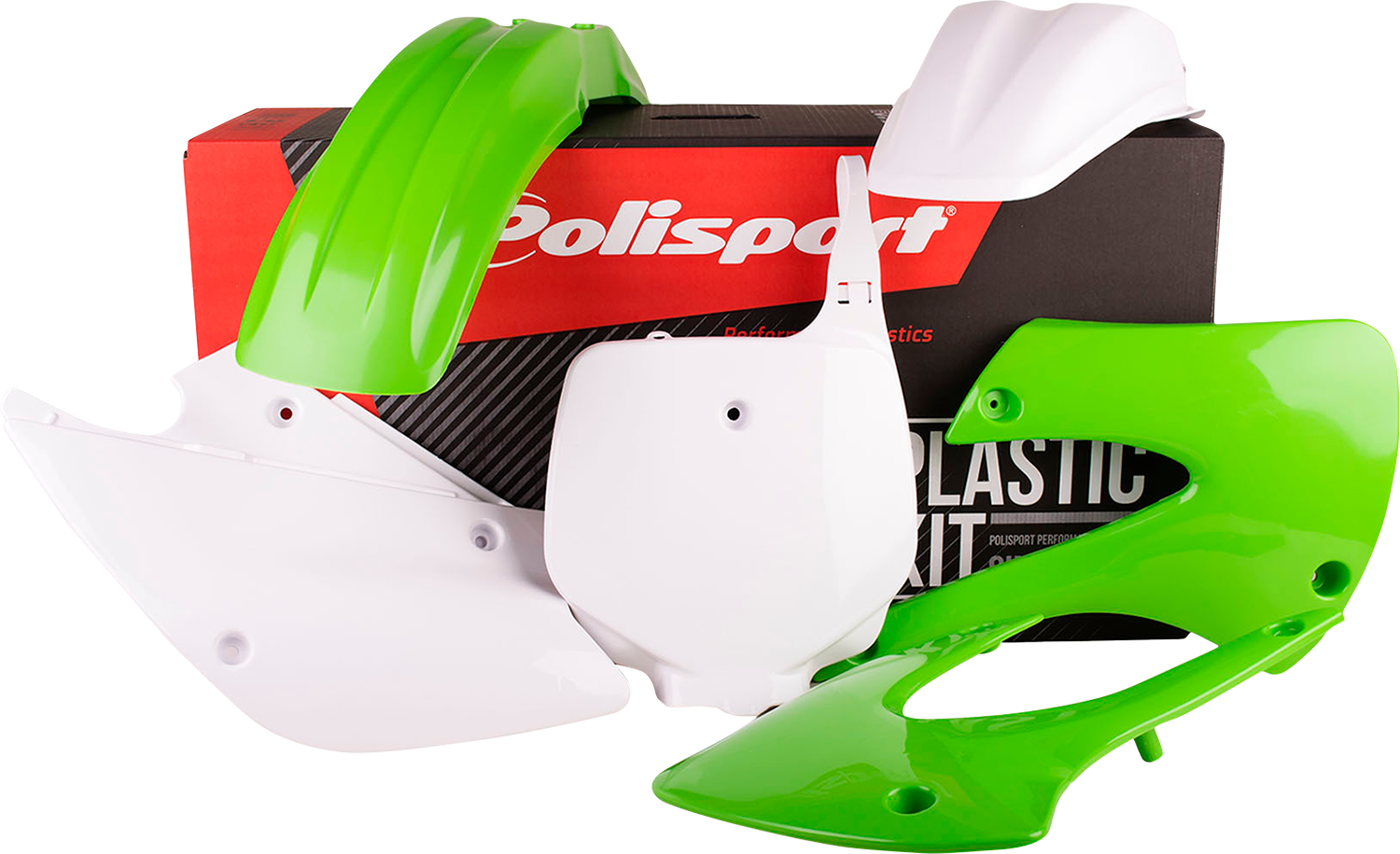 POLISPORT Body Kit - Complete - OEM Green/White - KX 85 90541