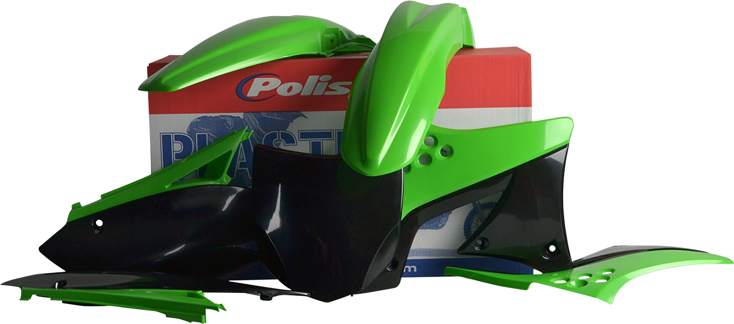 POLISPORT Body Kit - Complete - '09 OEM Green/Black - KX 250F 90206
