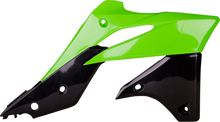 POLISPORT Radiator Cover - OEM Green/Black - KX 250F 8416900001