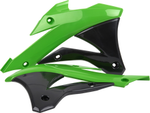 POLISPORT Radiator Cover - OEM Green/Black - KX 85/100 8417300001