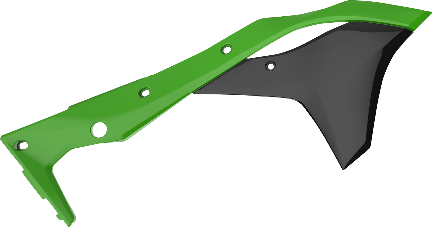 POLISPORT Radiator Cover - Green/Black - KX 250F 8412300001