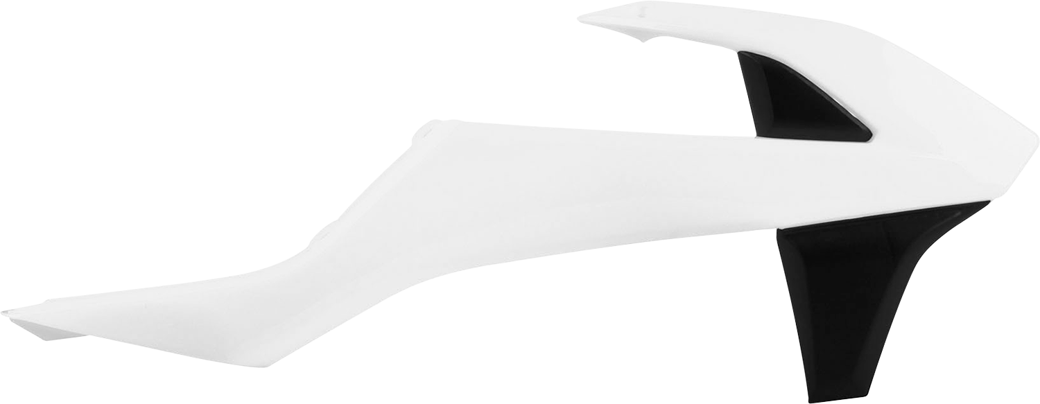 POLISPORT Radiator Cover - White/Black - KTM 8417800004