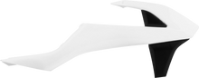 POLISPORT Radiator Cover - White/Black - KTM 8417800004