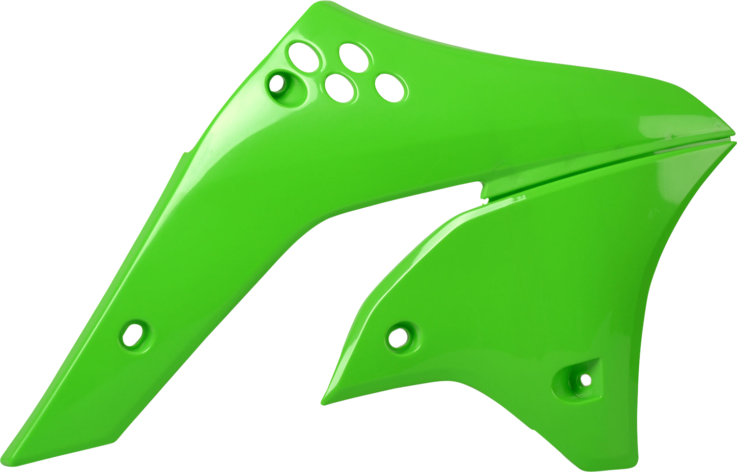 POLISPORT Radiator Cover - OEM Green - KX 250F 8426200006
