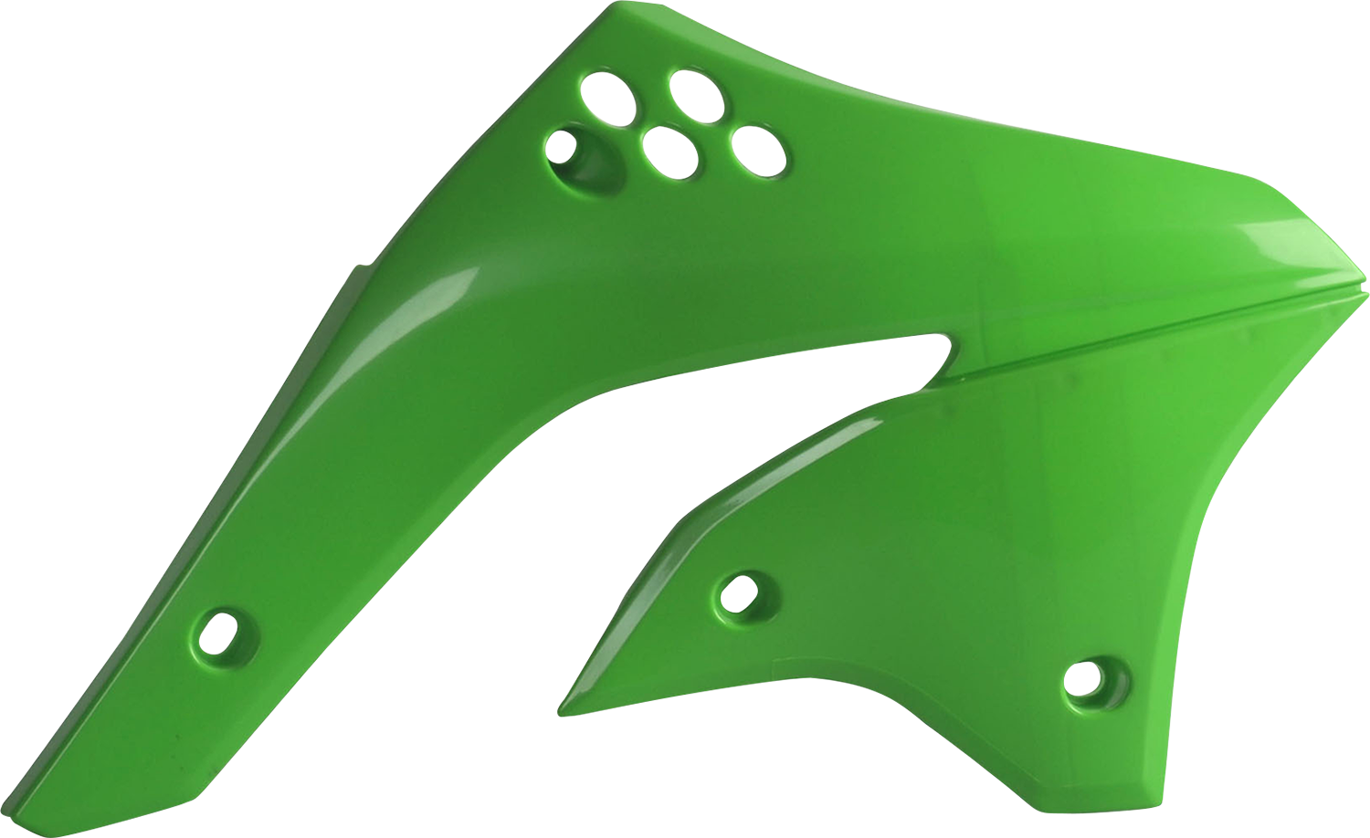 POLISPORT Radiator Cover - '08 OEM Green - KX 450F 8426300006