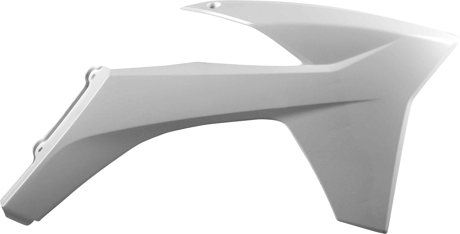 POLISPORT Radiator Cover - White - KTM 8428600001