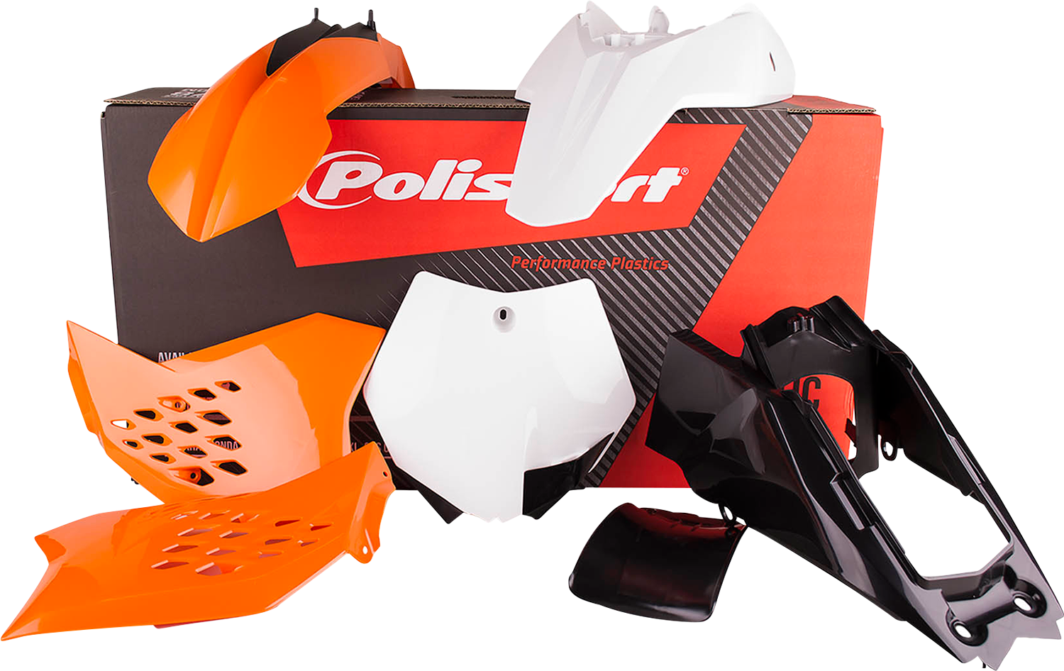 POLISPORT Body Kit - '12 OEM Orange/Black/White - SX 65 90450