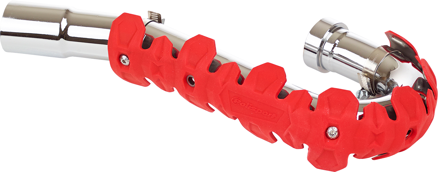 POLISPORT Armadillo Long Head Pipe Guard - Red 8483800004