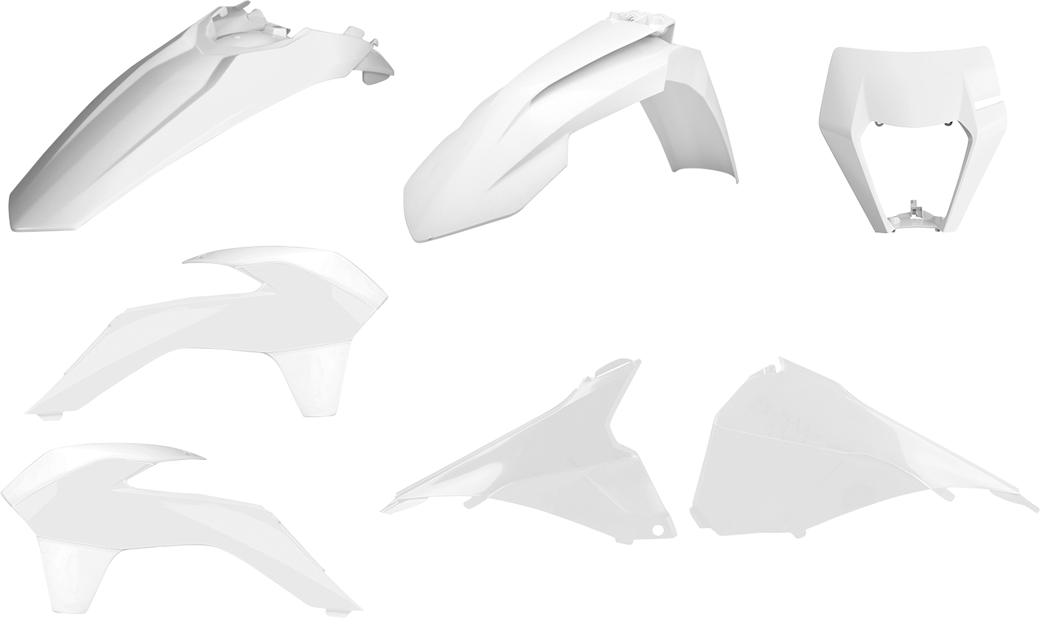 POLISPORT Restyled Body Kit - With Headlight Mask - White - EXC/EXC-F 90879