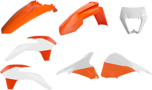 POLISPORT Restyled Body Kit - Orange/White - EXC/EXC-F 90878