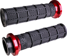 ODI Hart-Luck Signature V-Twin Lock-On™ Grips for Indian - Black/Red V31ITW-BB-R