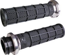ODI Hart-Luck Signature V-Twin Lock-On™ Grips - Cable - Black/Silver V31HCW-BB-S