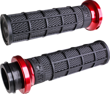ODI Hart-Luck Signature V-Twin Lock-On™ Grips - Cable - Black/Red V31HCW-BB-R