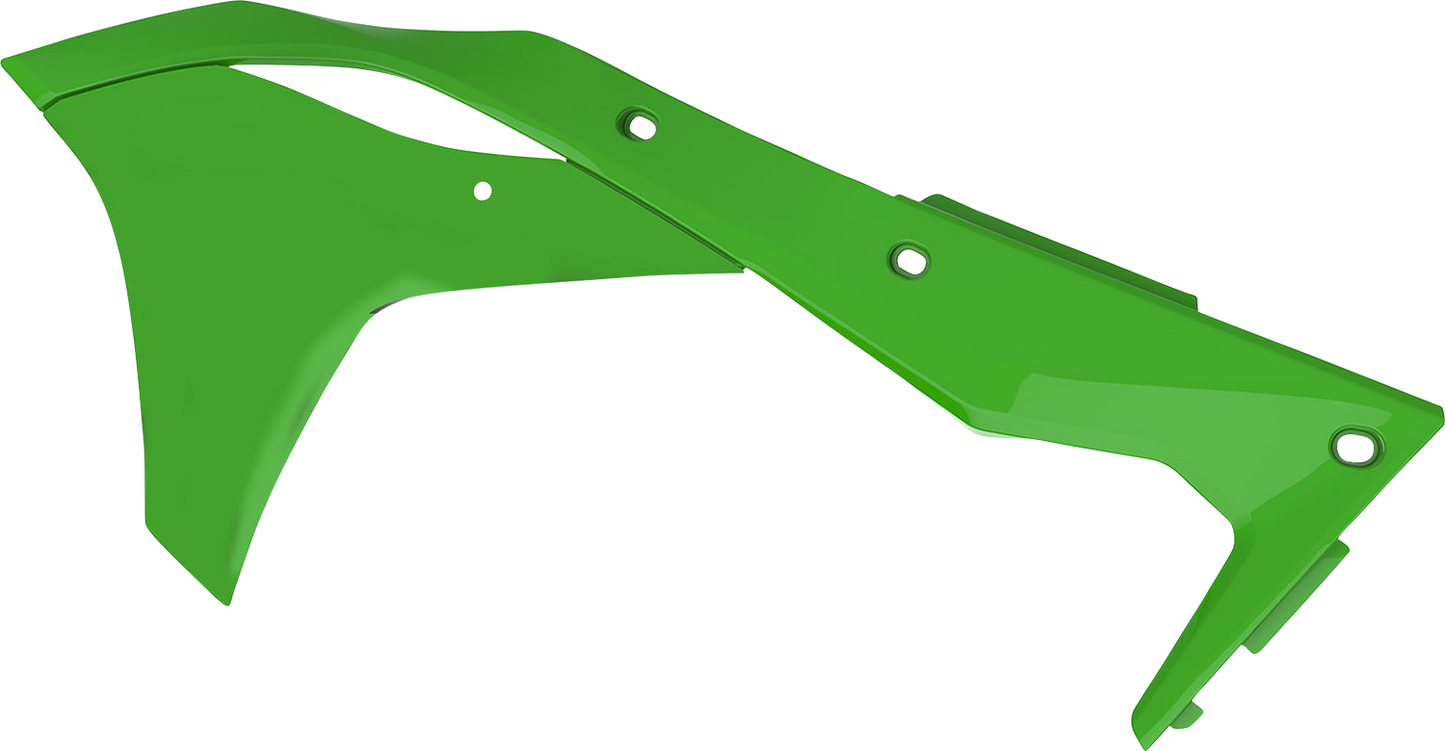 POLISPORT Radiator Cover - '05 OEM Green - KX 250F 8412300005