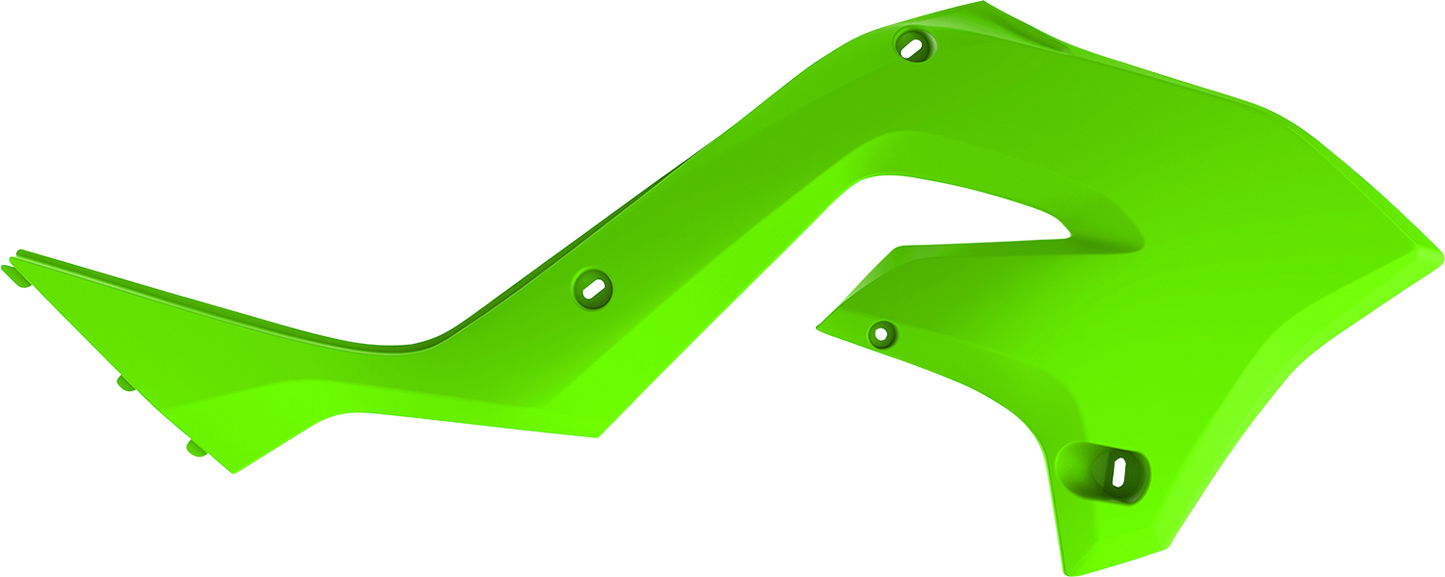 POLISPORT Radiator Cover - Restyle - Fluorescent Green - KX 125/250 8425800004