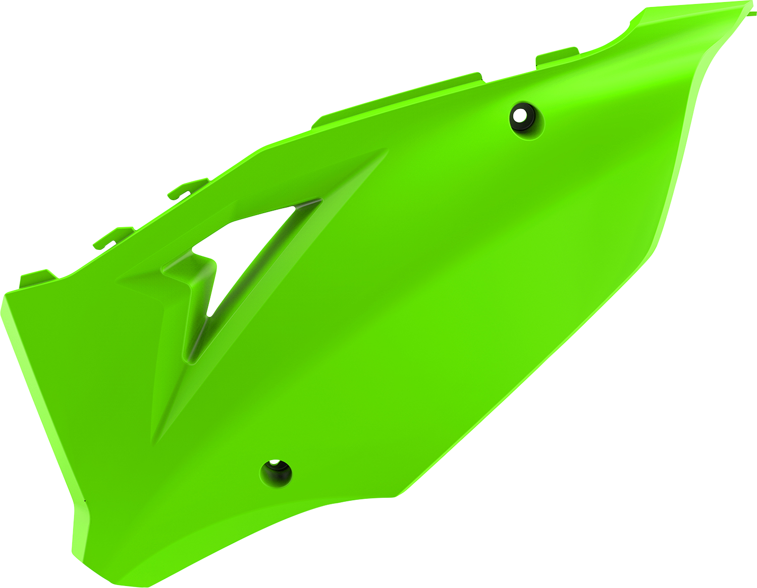 POLISPORT Side Panels - '20 KX 450 Restyle - Lime Green - KX125/250/450 8425900004
