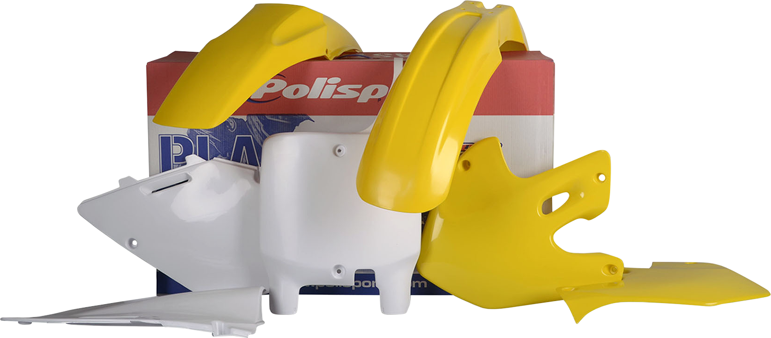 POLISPORT Body Kit - OEM Yellow/White - RM 125/250 90094