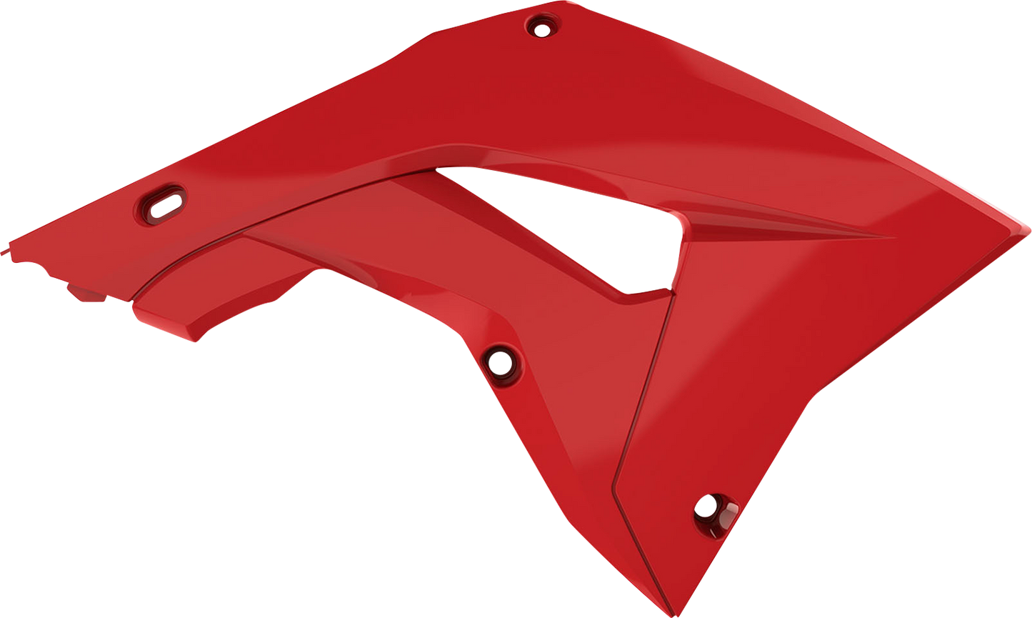 POLISPORT Radiator Cover - Restyle - '04 OEM Red - CR 125R/250R 8421600001