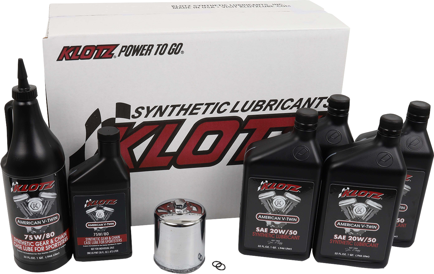 KLOTZ OIL Premium Oil Change Kit - Sportster KH-104