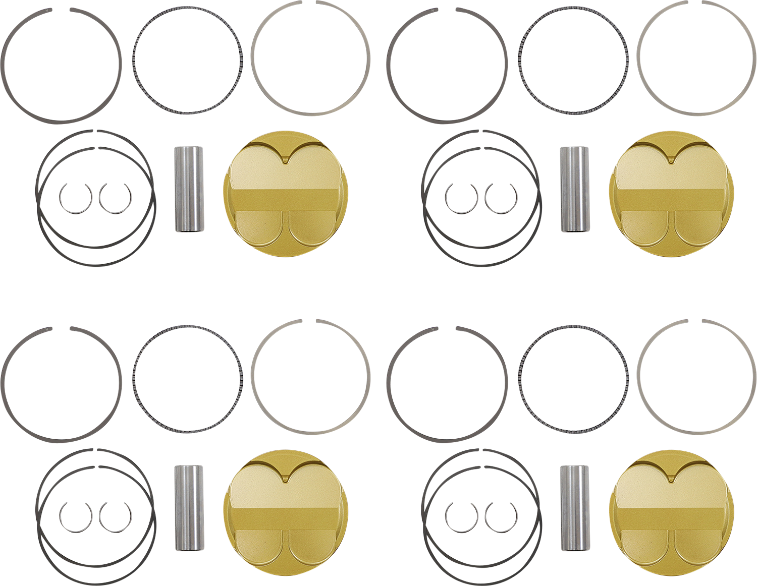 JE PISTONS Piston Kit - 81.00 mm - 13.5:1 CR - Suzuki GSX1300R '99-'07 379435