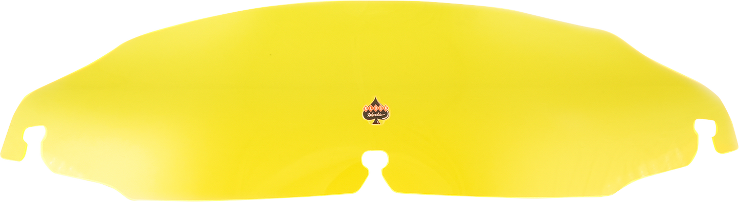 KLOCK WERKS Kolor Flare™ Windshield - 3-1/2" - Yellow Ice - FLH KWW-01-0654